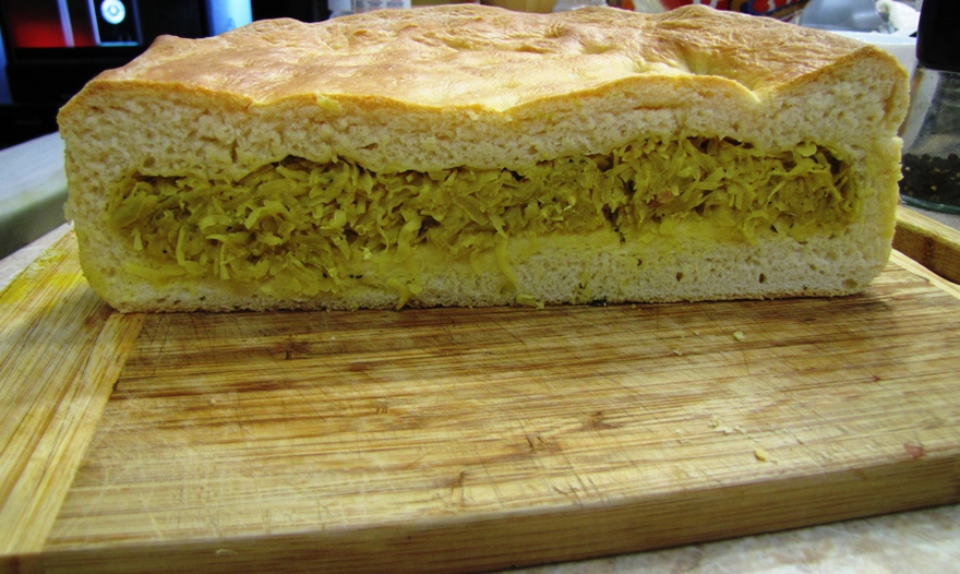 Пирог с капустой - постный и непостный варианты (повтор)