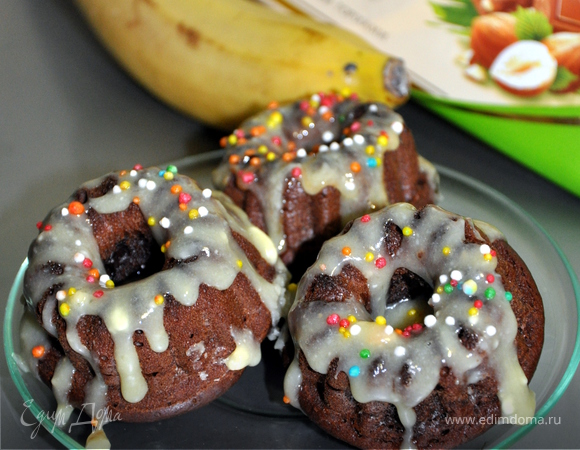 Бананово-шоколадные кексы