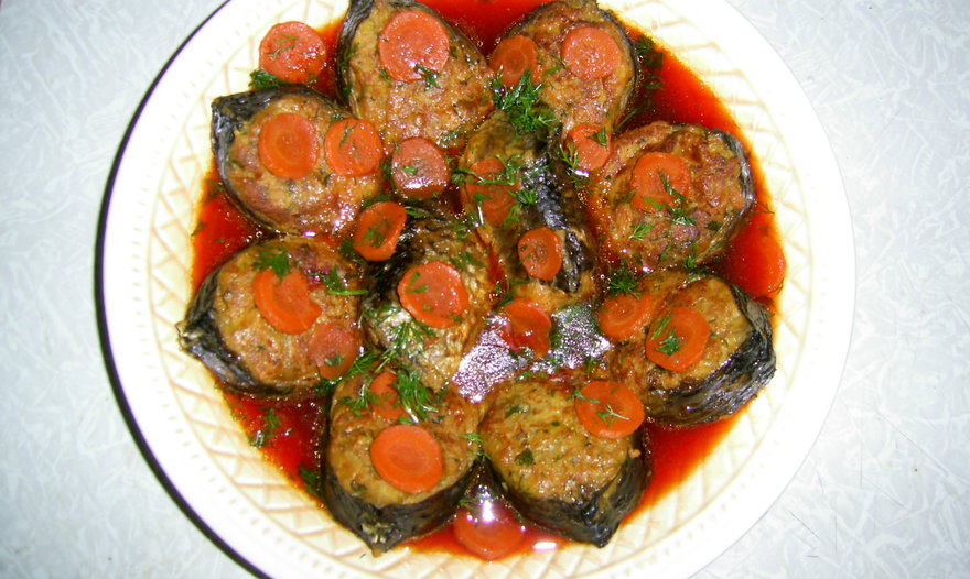 Карп фаршированный заливной!