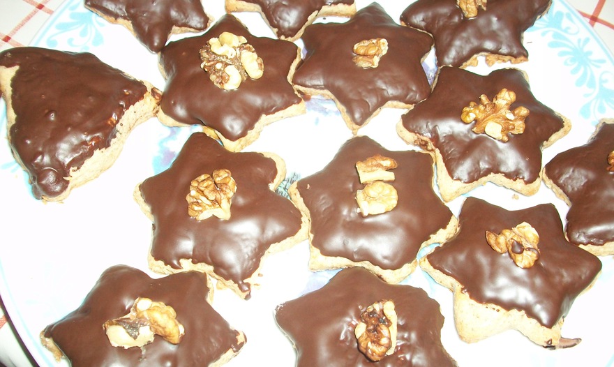 Рождественское печенье из грецких орехов