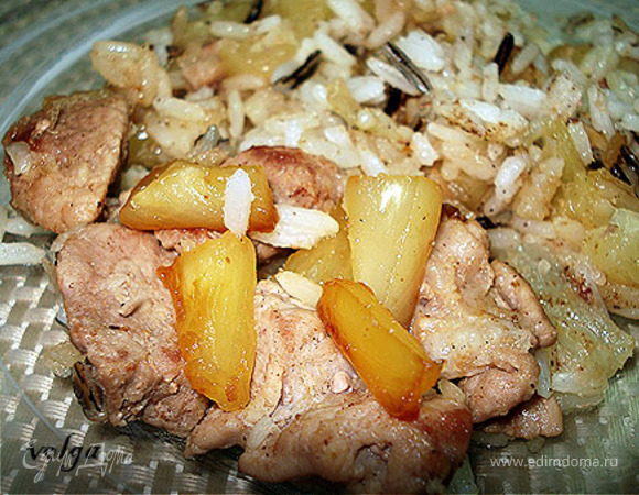 Пелле (свинина с ананасами)