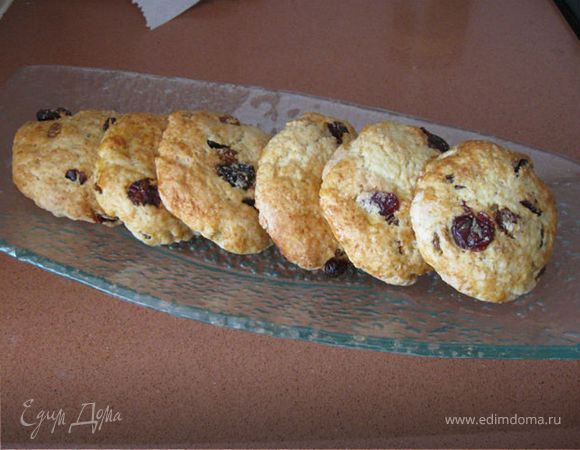 Tворожное печенье с орехами и сухофруктами