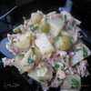 Теплый картофельный салат с телятиной
