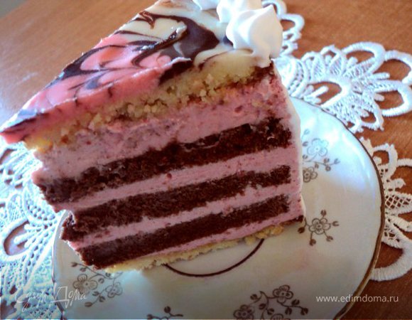 Торт малиново-шоколадный «Фентази»