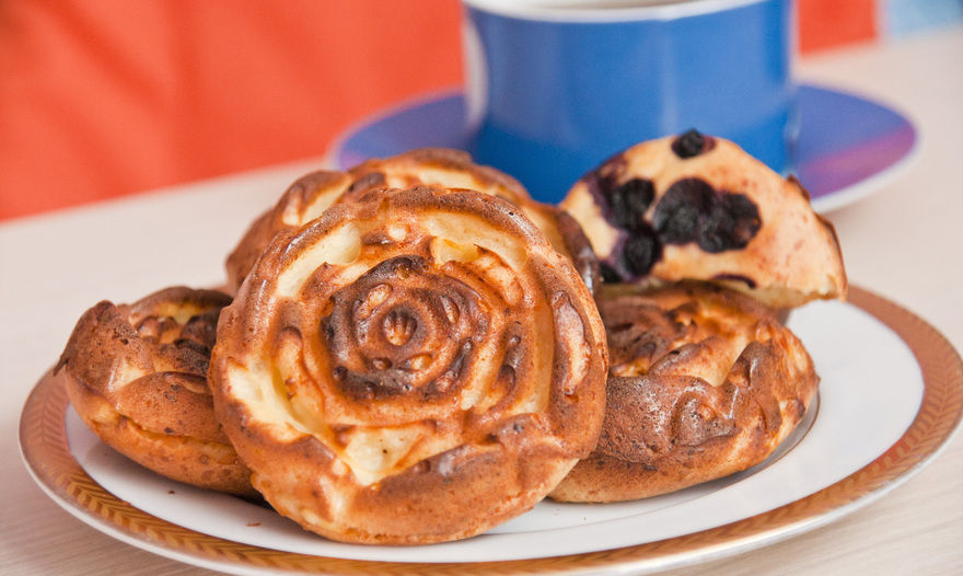 Творожники утренние с черникой