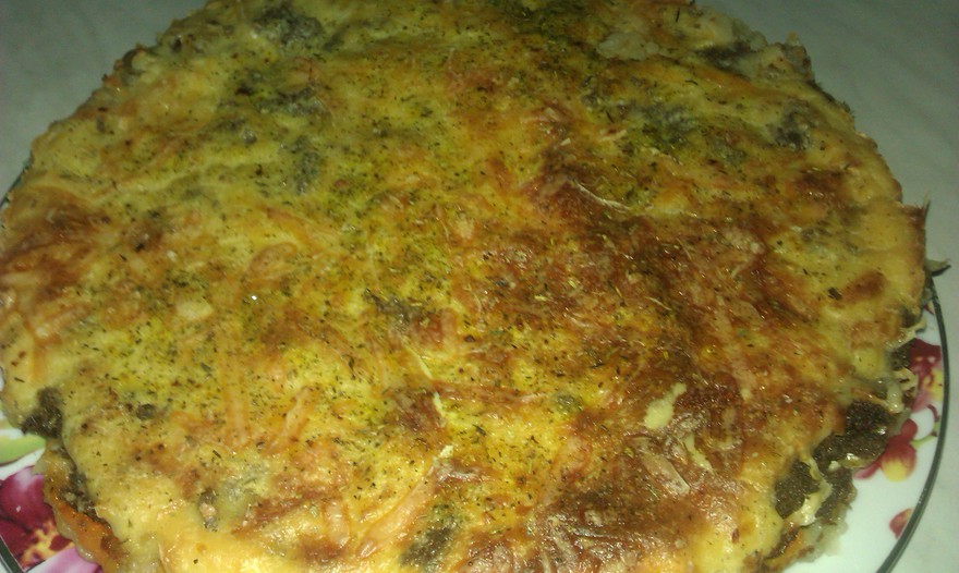 " Сердечная " запеканка с сыром и сливочным соусом