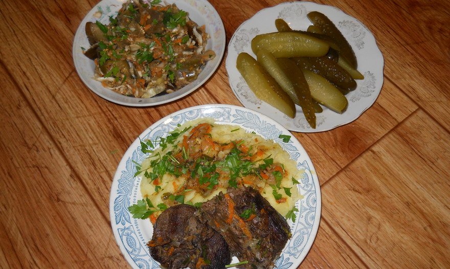 Мясо в сметанном соусе...