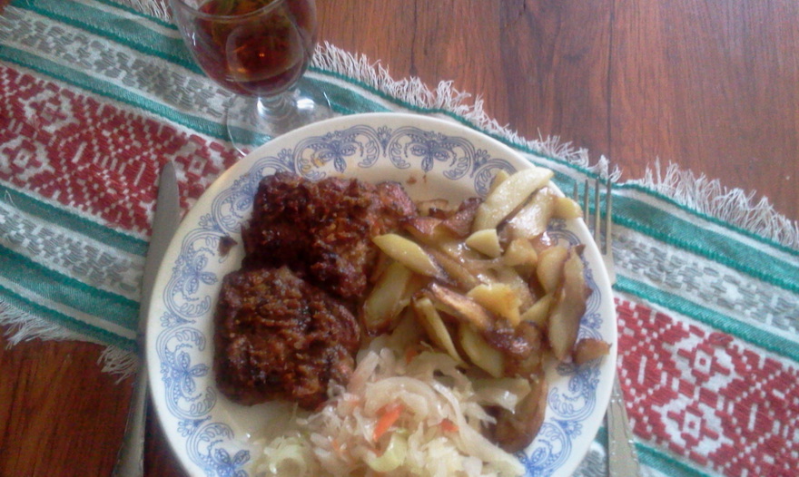 Мясо в сметанном соусе...