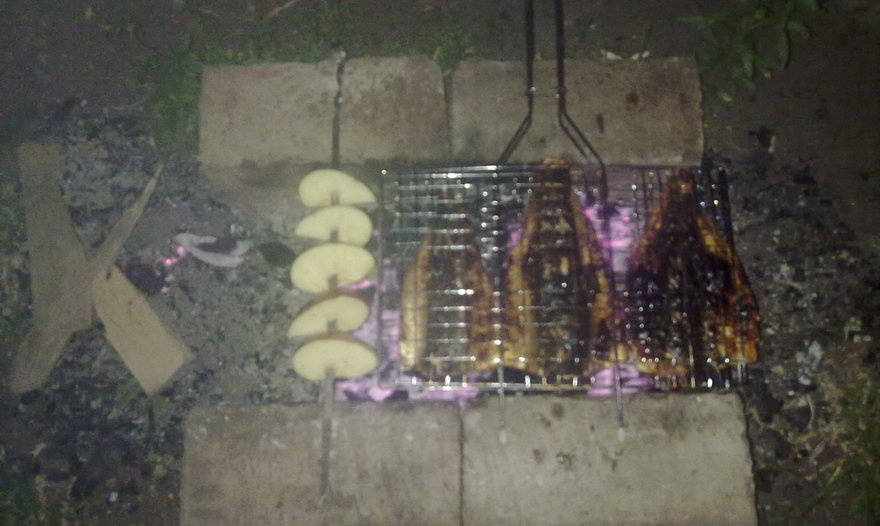 Скумбрия на решетке