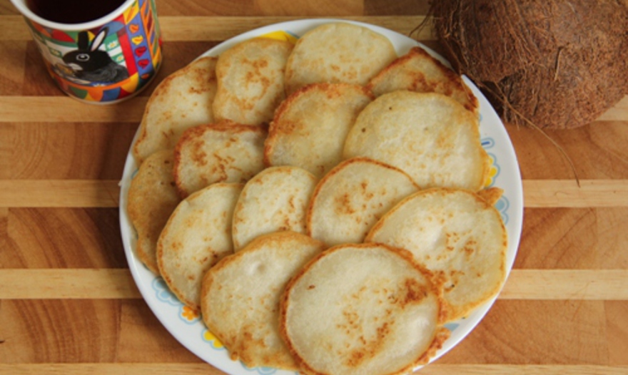 Кокосовые ПП-оладьи из рисовой муки 