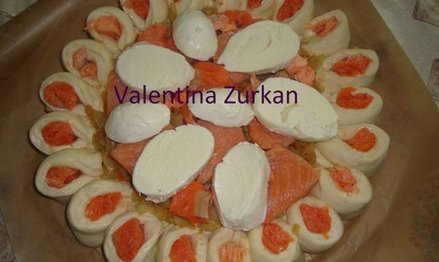 Пирог из семги(форели) 