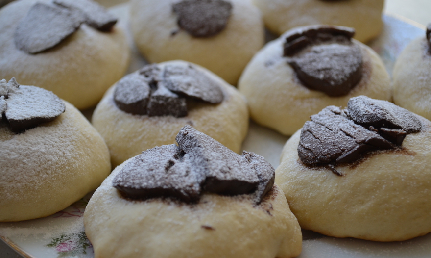 Печенье с вишней и с шоколадом