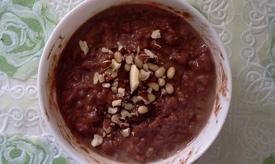 Шоколадная рисовая каша