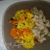 Рис с морковью в восточном стиле и свиная лопатка с кавказскими травами