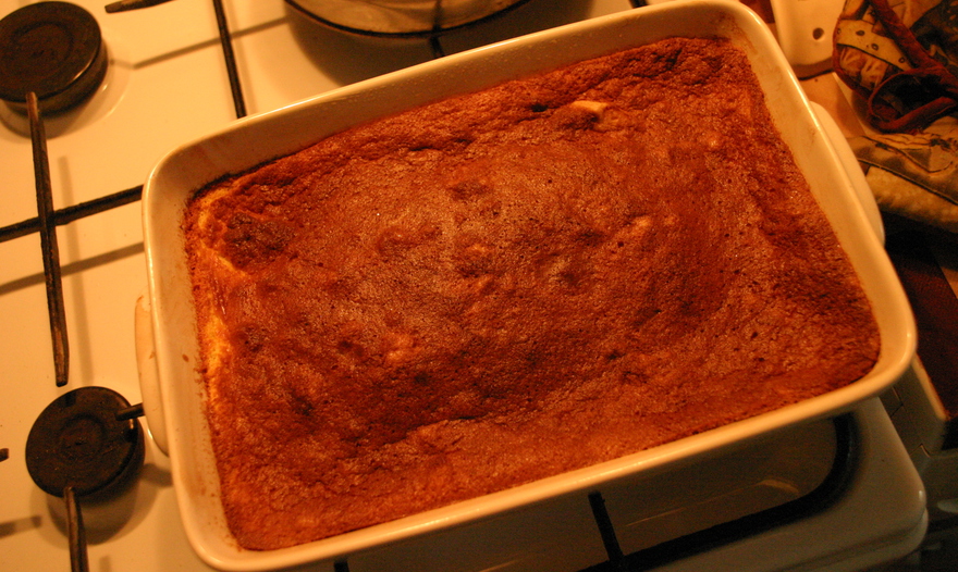 Классический английский рисовый пудинг с изюмом