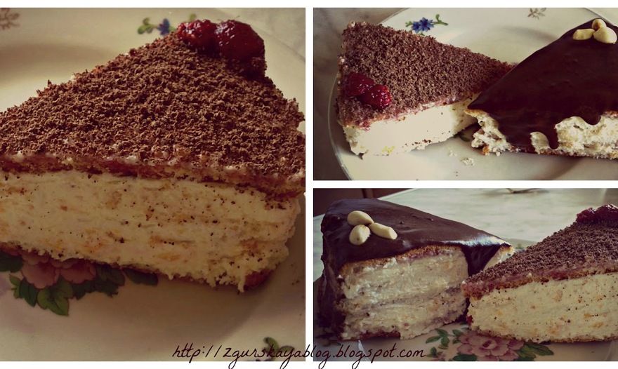 Шоколадно-творожные пирожные