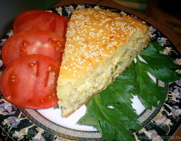 Балканский сырный пирог с баклажанами
