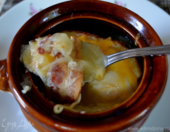 Луково-беконовый суп