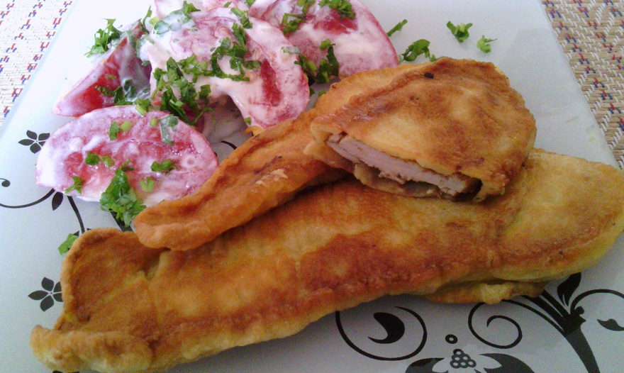 Куриная грудка в кляре (маринованная в бальзамическом уксусе)