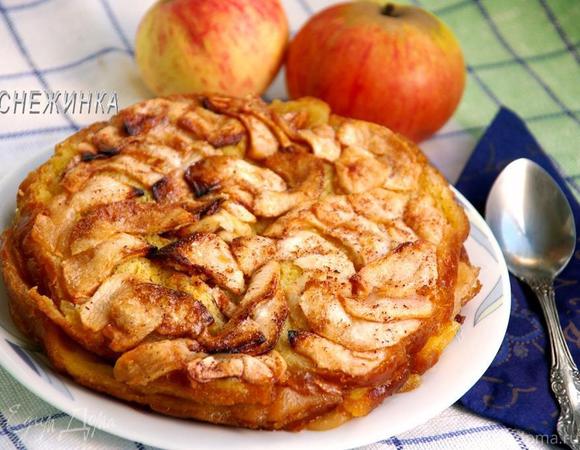 Яблочный пирог-пудинг