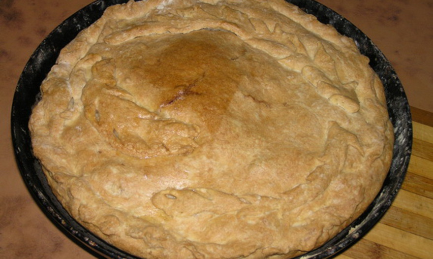 Мясной пирог с картофелем