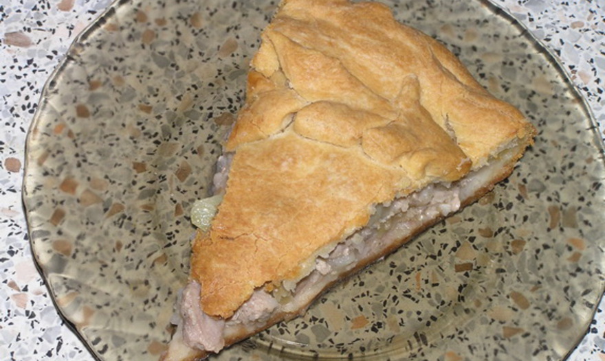 Мясной пирог с картофелем