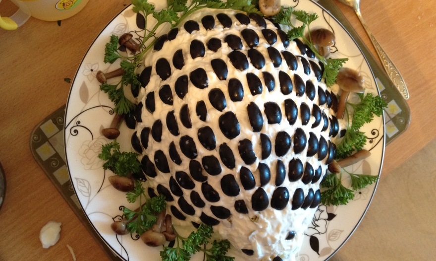 Салат "ежик"