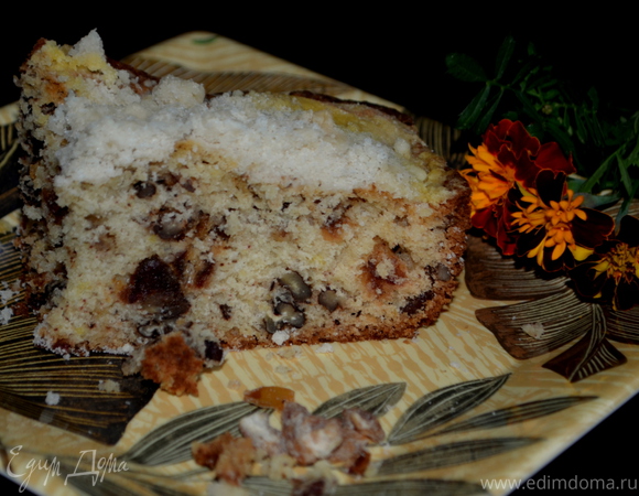 Кекс с финиками и орехами (Date Crumb cake)