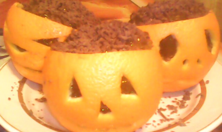 Апельсиновые "Фонарики Джека" для Halloween