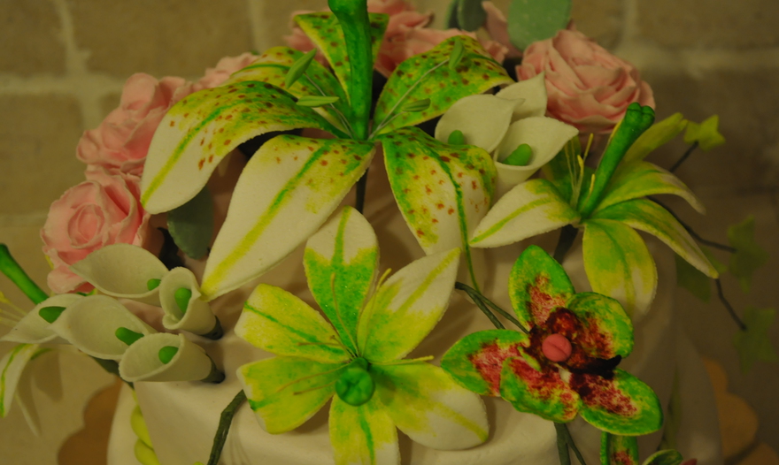 Простой свадебный торт