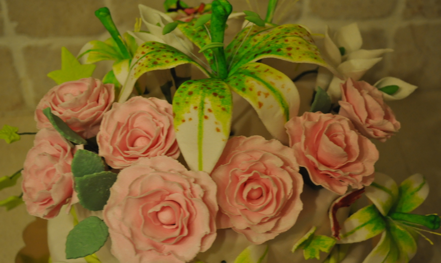 Простой свадебный торт