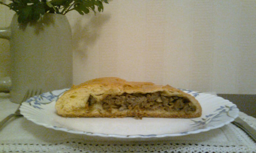 Кулебяка с грибами