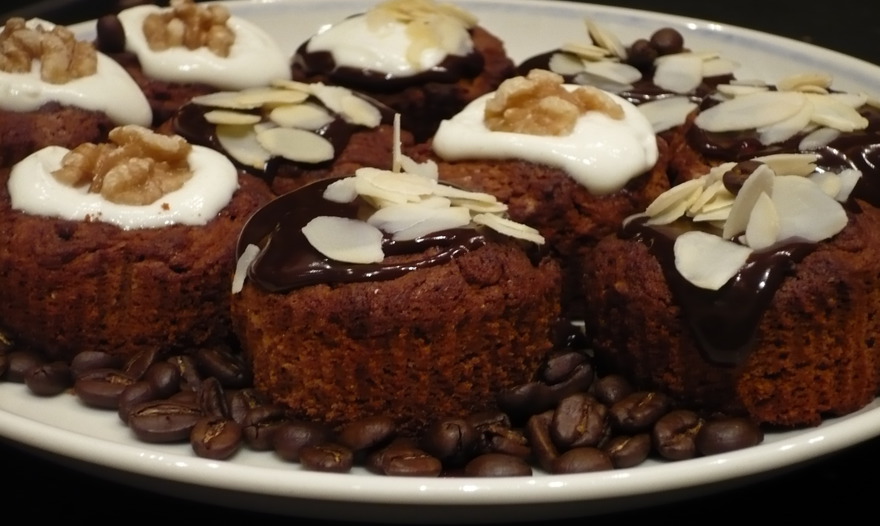 Сливочные пирожные с шоколадом 