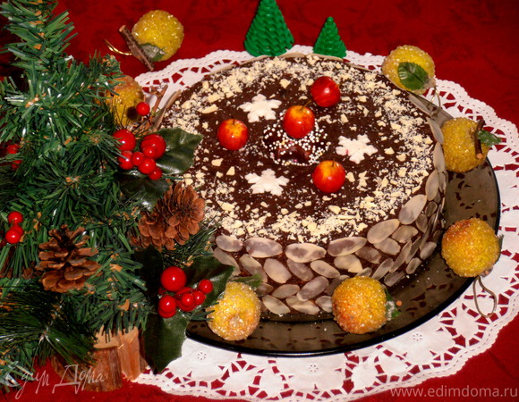 Торт "Миндальный хоровод" на белом шоколаде