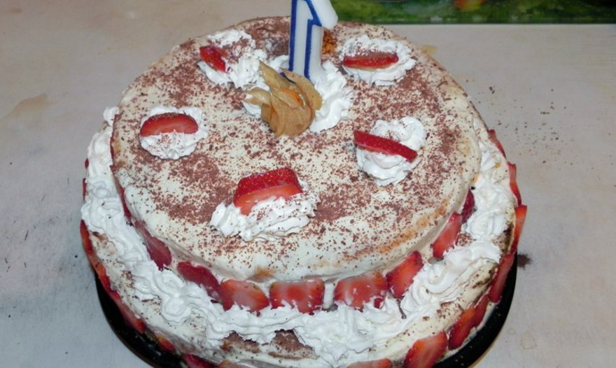 Торт с творожно-сметанным кремом