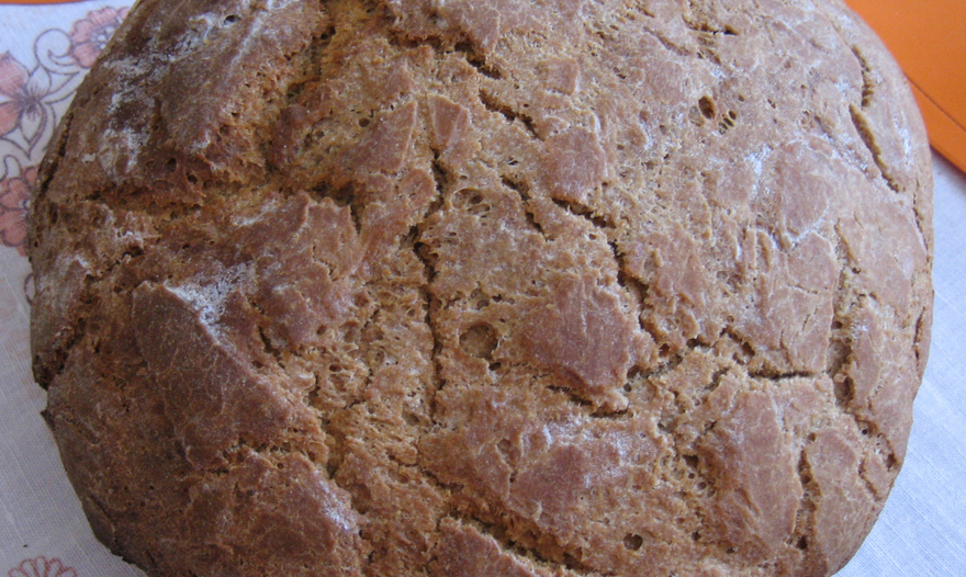 Хлеб по-деревенски без дрожжей