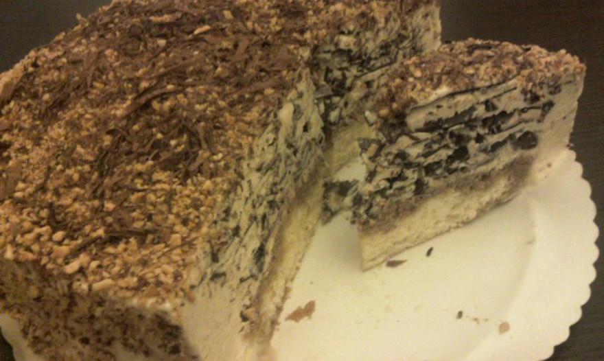 Мильфей «Семифредо с кофе и шоколадом» от Луки Монтерсино (Millefoglie Croccante Semifreddo al Caffè e Mascarpone)