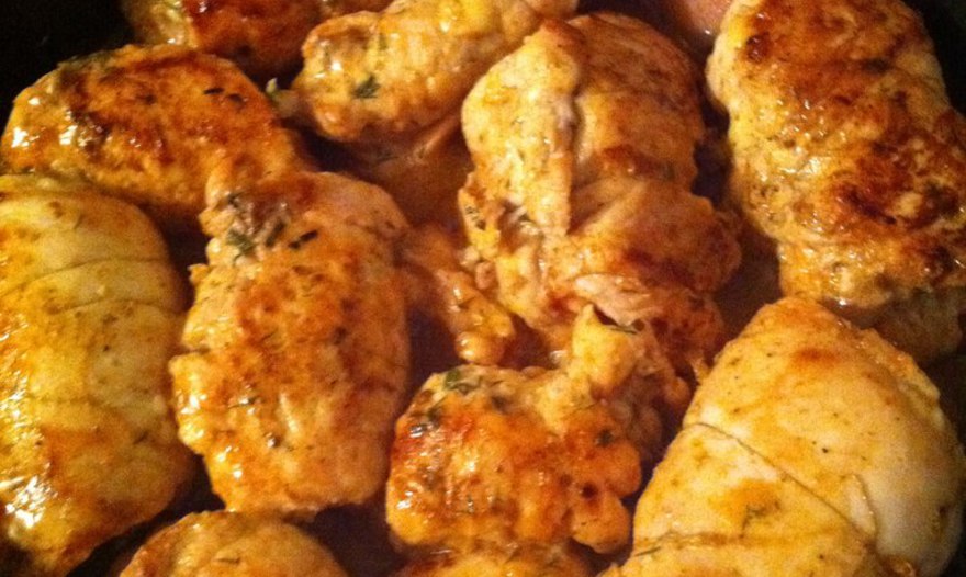 Куриные рулетики с имбирем