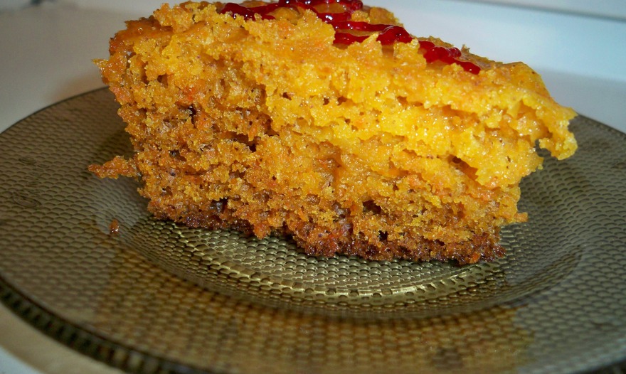 Низкокалорийный морковный пирог