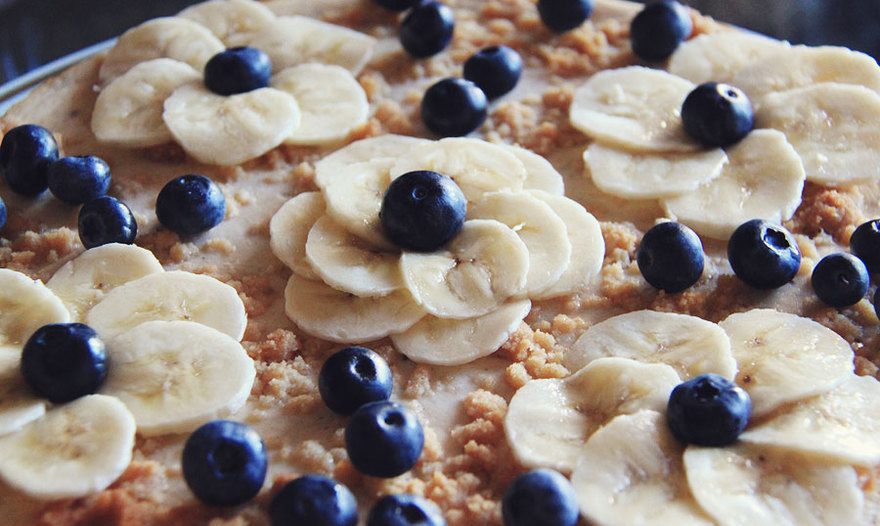 Творожно-банановый торт