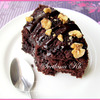 Шоколадный кекс-бисквит с орехами