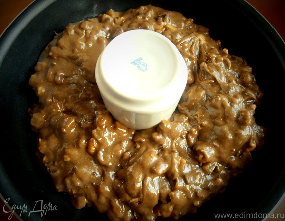 Орехово-шоколадный кекс с цукатами из "сметанного яблока" (guyabano)