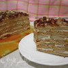 Фруктово-сливочный торт из печенья