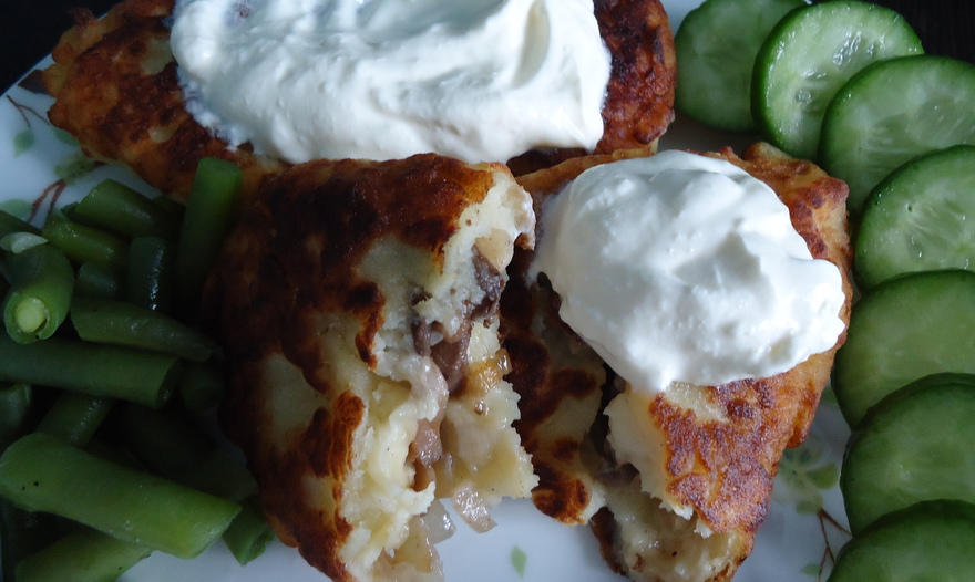 Картофельные зразы с грибами