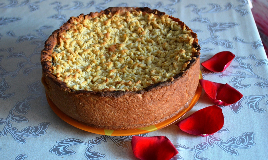 Творожный пирог с маком