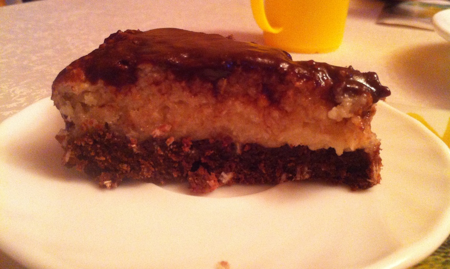 Шоколадно-кокосовый десерт