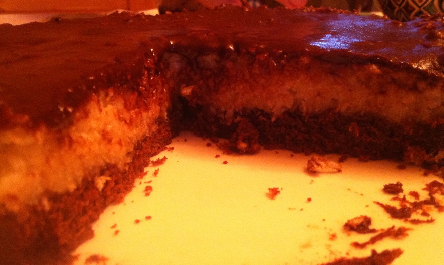 Шоколадно-кокосовый десерт