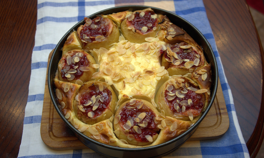 Чизкейк с печеными яблоками «Утомленные солнцем»