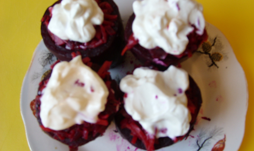 Свекла, фаршированная грибами