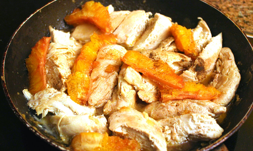 Куриная грудка в апельсиновом соусе